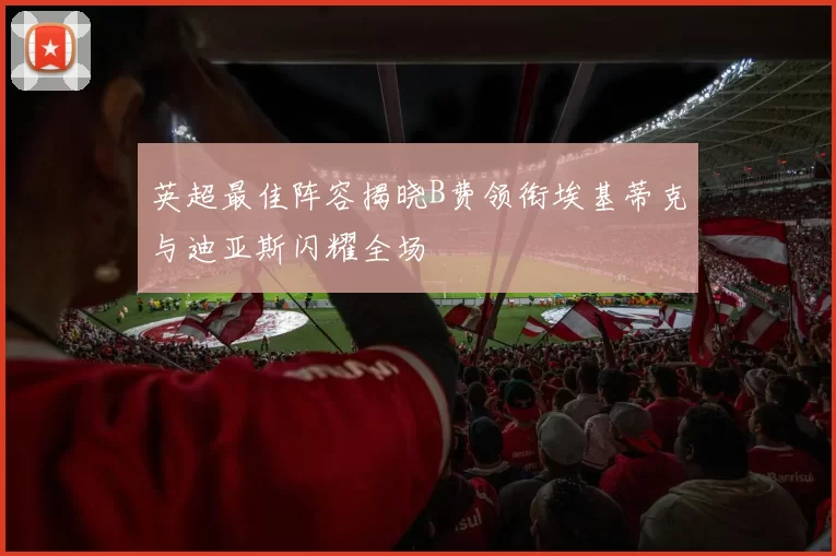 英超最佳阵容揭晓B费领衔埃基蒂克与迪亚斯闪耀全场